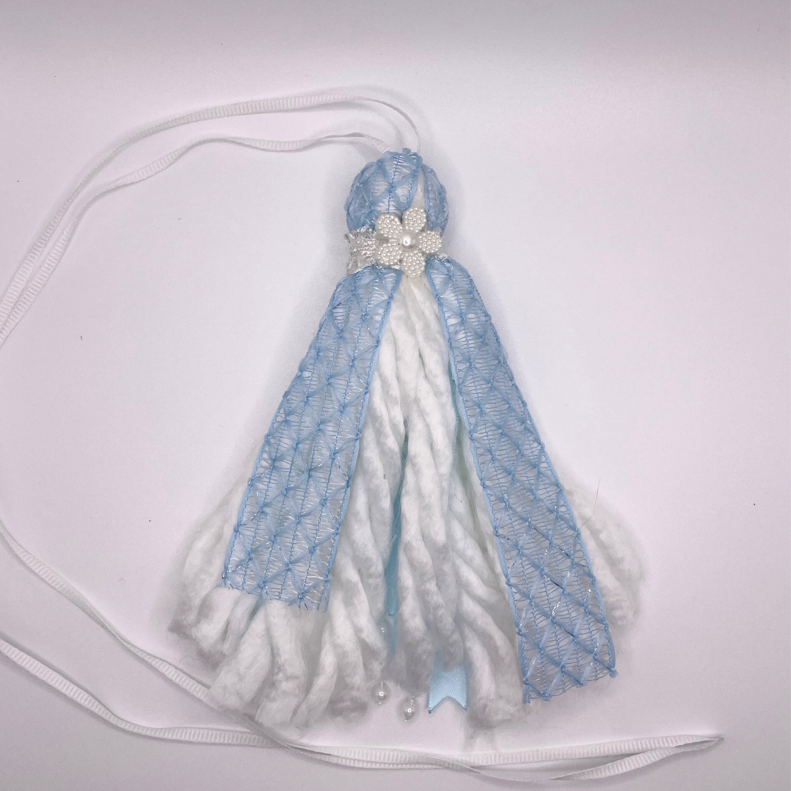 baby blue ribbon bookmark