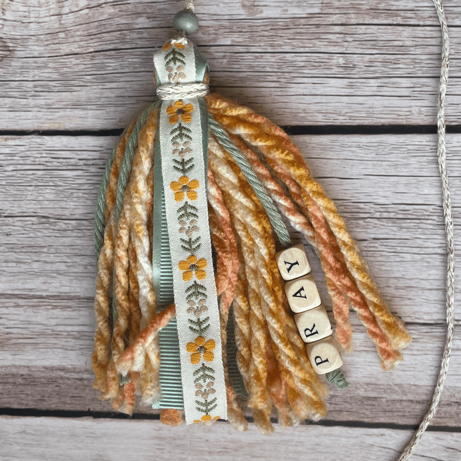 Pray Bookmark Tassel