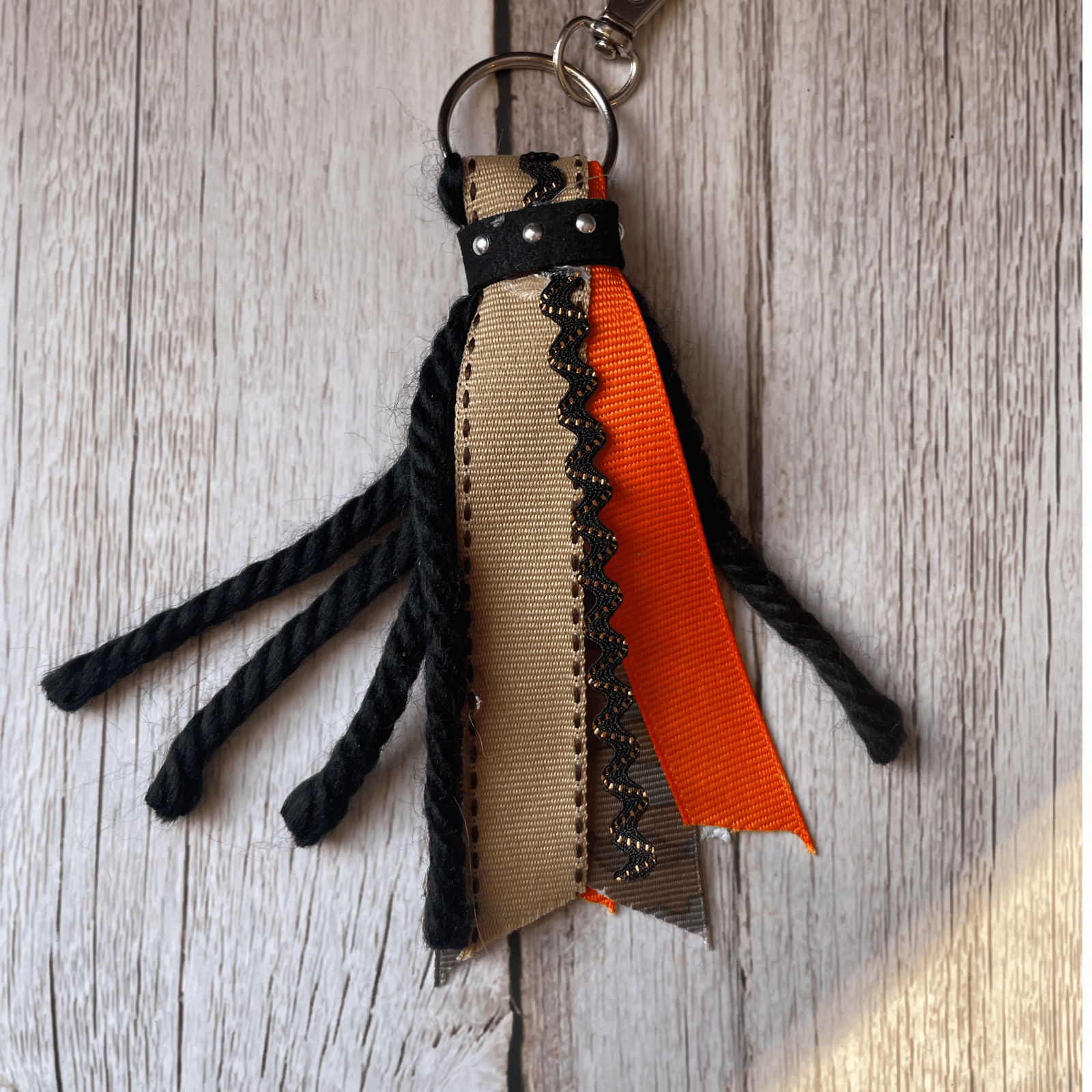 Orange & Camo Keychain