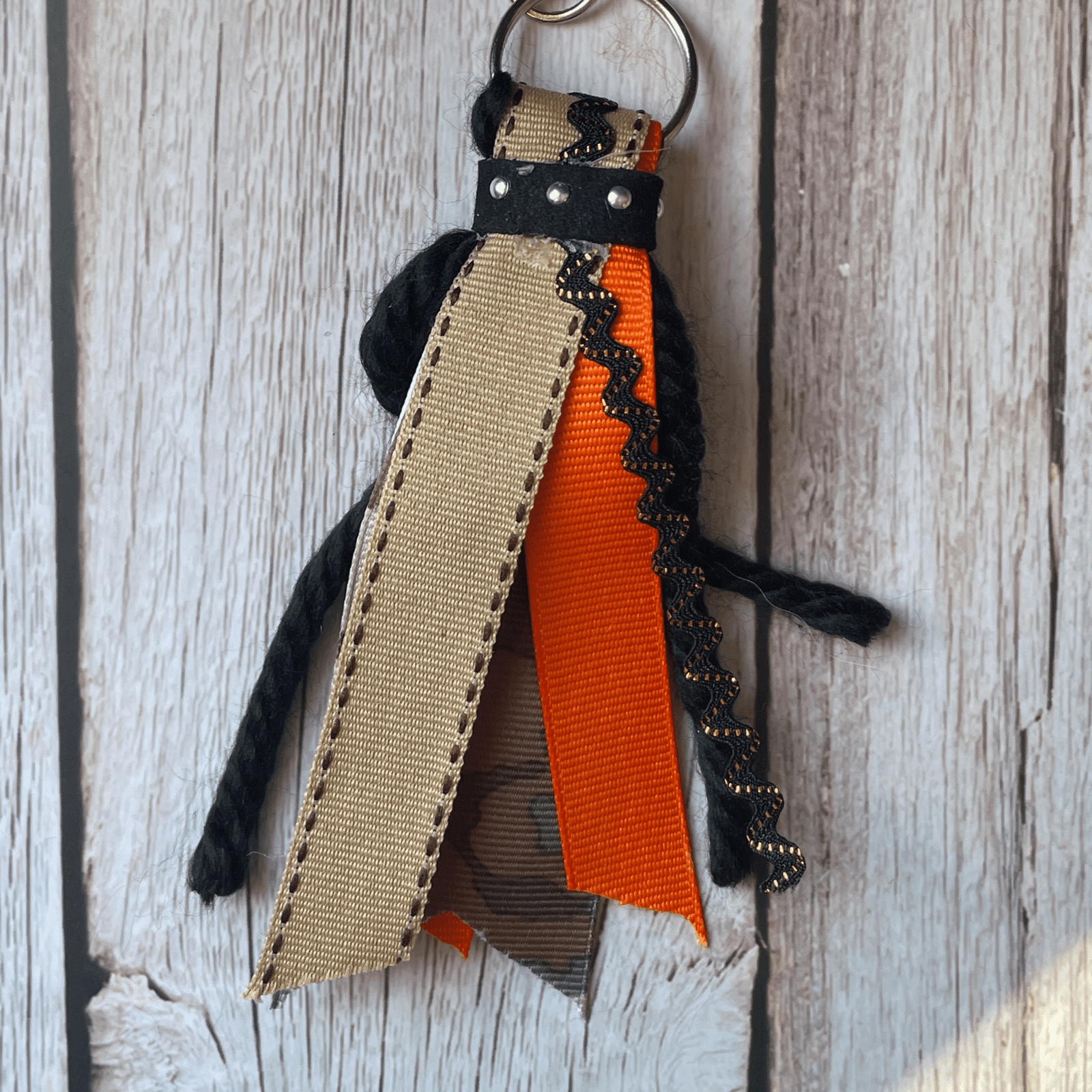 Orange & Camo Keychain