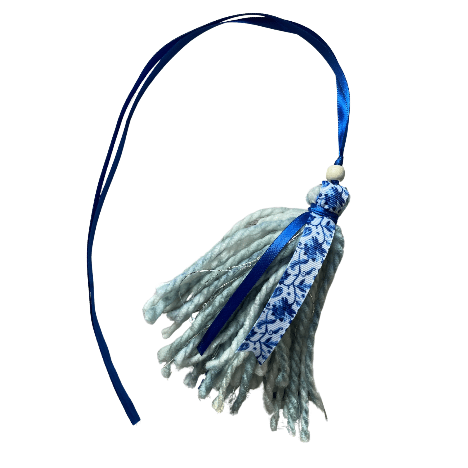 Blue White bookmark