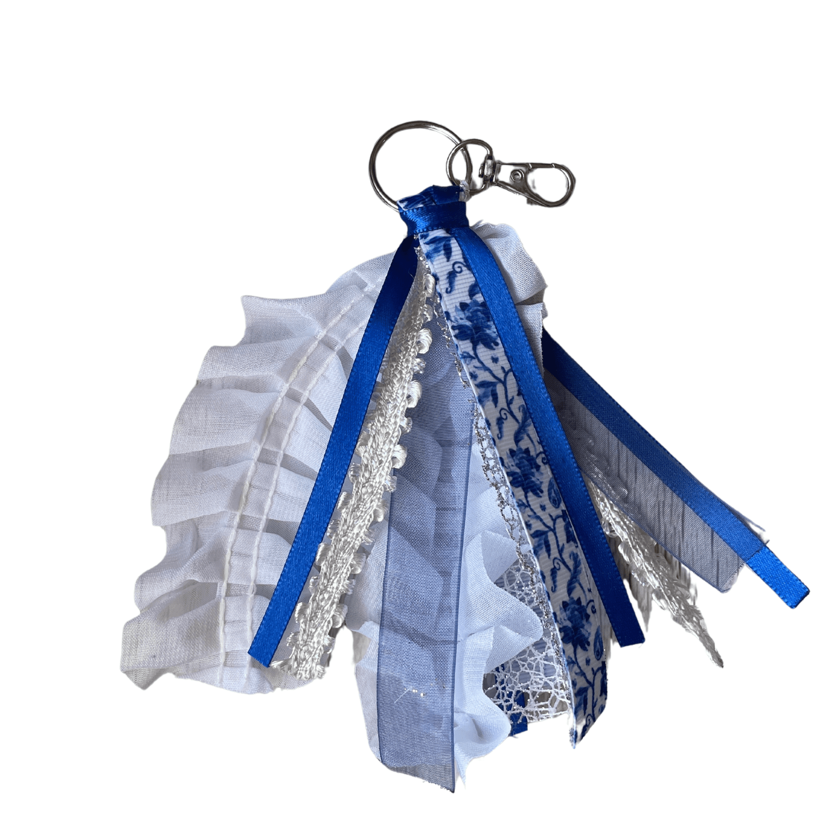 Royal Blue & White keychain